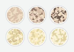 icône de pixel de camouflage vecteur