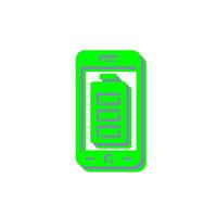 icône de vecteur de batterie mobile