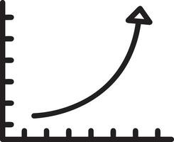 croissance affaires icône symbole vecteur image. illustration de le le progrès contour infographie stratégie développement conception image