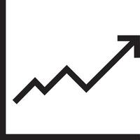 croissance affaires icône symbole vecteur image. illustration de le le progrès contour infographie stratégie développement conception image