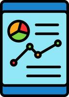 conception d'icône de vecteur d'analyse