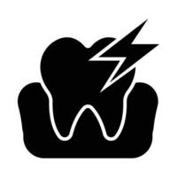 mal aux dents vecteur glyphe icône pour personnel et commercial utiliser.