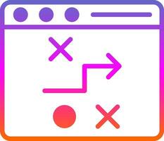 stratégique plan vecteur icône conception