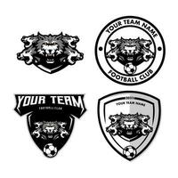 loups Football logo vecteur