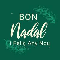 bon Nadal Noël avec catalan Langue vecteur