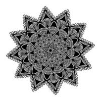 s'épanouir la conception de mandala de spiritualité pour le fond de henné vecteur