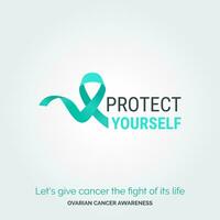 unir pour une cause. vecteur Contexte ovaire cancer conscience