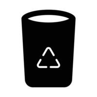 recyclage poubelle vecteur glyphe icône pour personnel et commercial utiliser.