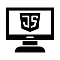 javascript vecteur glyphe icône pour personnel et commercial utiliser.