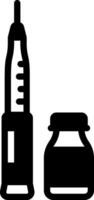 solide icône pour insuline vecteur