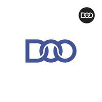 lettre doo monogramme logo conception vecteur