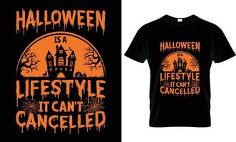 Halloween T-shirt conception cadeau modèle vecteur