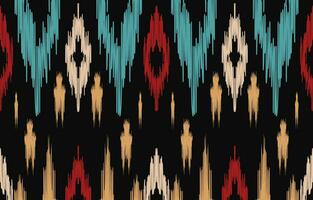 ethnique abstrait ikat art. aztèque ornement imprimer. géométrique ethnique modèle sans couture Couleur Oriental. conception pour Contexte ,rideau, tapis, fond d'écran, vêtements, emballage, batique, vecteur illustration.