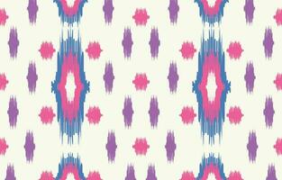 ethnique abstrait ikat art. aztèque ornement imprimer. géométrique ethnique modèle sans couture Couleur Oriental. conception pour Contexte ,rideau, tapis, fond d'écran, vêtements, emballage, batique, vecteur illustration.