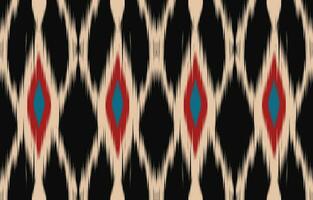 ethnique abstrait ikat art. aztèque ornement imprimer. géométrique ethnique modèle sans couture Couleur Oriental. conception pour Contexte ,rideau, tapis, fond d'écran, vêtements, emballage, batique, vecteur illustration.