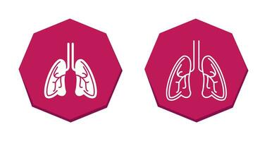 icône de vecteur de poumons