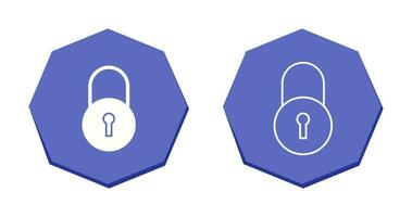 icône de vecteur d'accès fermé unique