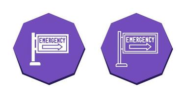 icône de vecteur de signe d'urgence