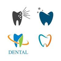 images de logo de soins dentaires vecteur