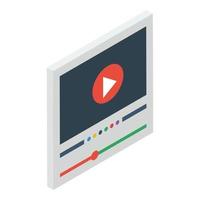 marketing vidéo en ligne vecteur