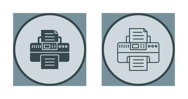 icône de vecteur d & # 39; imprimante
