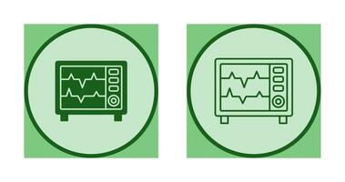 icône de vecteur de moniteur de fréquence cardiaque