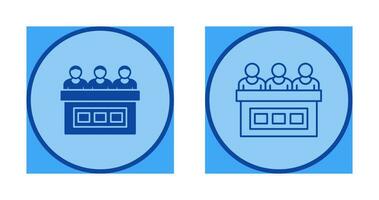 icône de vecteur de jury