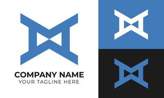 professionnel moderne minimal monogramme affaires logo conception modèle gratuit vecteur