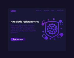 conception de vecteur de virus résistant aux antibiotiques pour le web