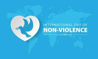 international journée de non la violence octobre 2e Contexte vecteur illustration