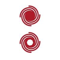 icône de symbole de conception de logo de vortex vecteur