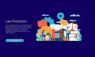 jugement juridique illustration vectorielle concept template background design peut être utilisé pour la présentation web banner ui ux landing page vecteur