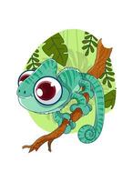 mignonne caméléon illustration vecteur