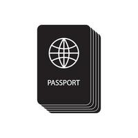 vecteur d'icône de passeport
