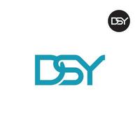 lettre dsy monogramme logo conception vecteur