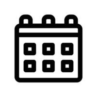 calendrier ligne icône. vecteur icône pour votre site Internet, mobile, présentation, et logo conception.