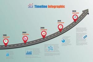 business roadmap chronologie infographie icônes conçues pour résumé fond modèle élément diagramme moderne processus pages web technologie marketing numérique données présentation graphique illustration vectorielle vecteur