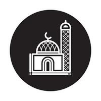 création de logo de mosquée vecteur