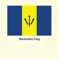 le Barbade drapeau vecteur