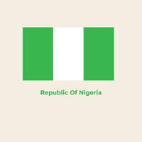 le Nigeria drapeau vecteur