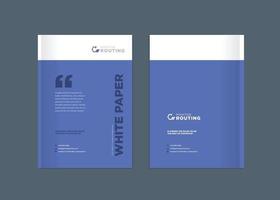 conception de la couverture de la brochure commerciale ou rapport annuel et profil de l'entreprise vecteur