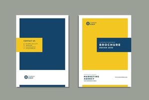 conception de la couverture de la brochure commerciale ou rapport annuel et couverture du profil de l'entreprise ou couverture du livret et du catalogue vecteur