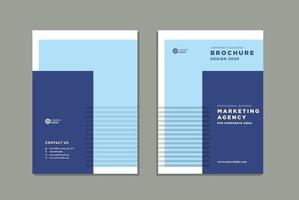 conception de la couverture de la brochure commerciale ou rapport annuel et couverture du profil de l'entreprise ou couverture du livret et du catalogue vecteur