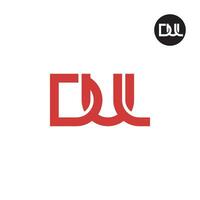 lettre dul monogramme logo conception vecteur