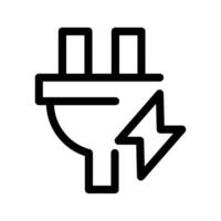 électricité icône vecteur symbole conception illustration