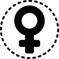 solide icône pour femmes vecteur