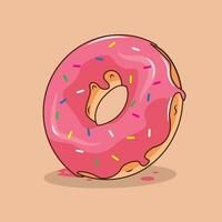 illustration vecteur graphique de Donut fraise