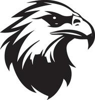silhouette logo, vecteur illustration de le tête de un Aigle