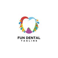 dentaire clinique logo dent abstrait linéaire dentiste stomatologie vecteur