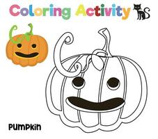 éducatif imprimable coloration feuille de travail. coloration activité pour les enfants. vecteur contour pour coloration page.